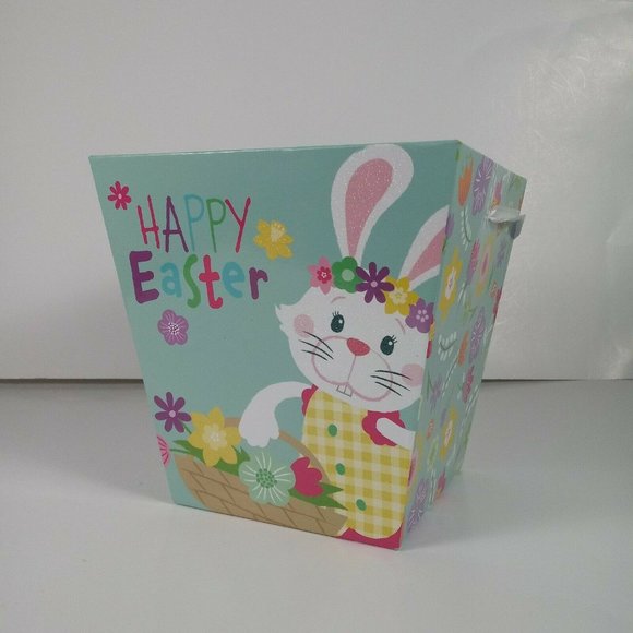 Easter Basket Bunny Rabbit Cardboard - Picture 6 of 13